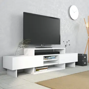 Komodë për TV Skye Decor, e bardhë
