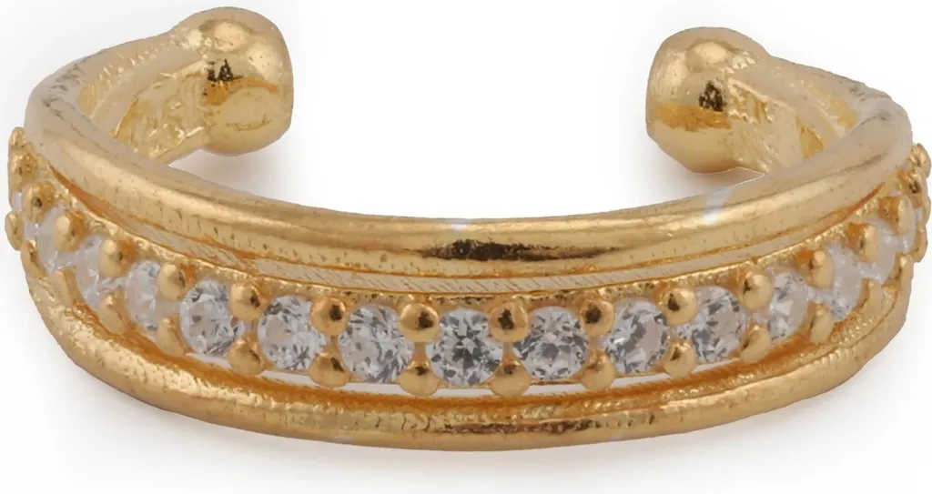 Vathë argjendi, ngjyrë ari, Jumeon, 11233G, 13mm - 2