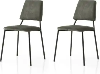 Set karrigesh (2 copë), Skye Decor, ngjyrë e zezë dhe antracit, 4553 V2