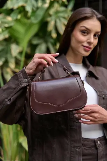 Çantë dore Zoozie Bags, ngjyrë kafe, MK1020225SV10-013