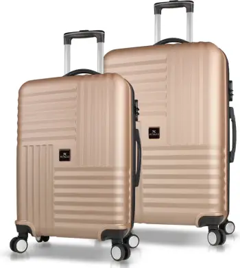 Set valixhesh (2 copë), ngjyrë ari, Zoozie Bags, 8401