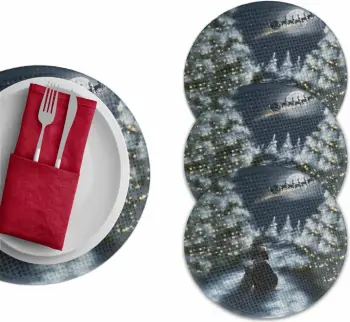 Set nënshtrues tavoline Hermia Concept, 3723Supla, shumëngjyrësh, 4 copë