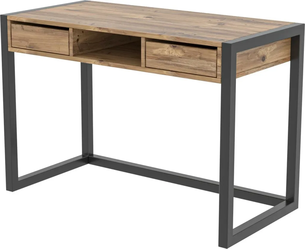 Tavolinë studimi Skye Decor, Ogene, ngjyrë Atlantic Pine dhe e zezë - 5