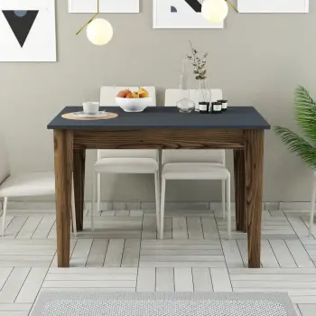 Tavolinë kuzhine moderne, ngjyrë arre dhe antracit, Skye Decor Kiev 504