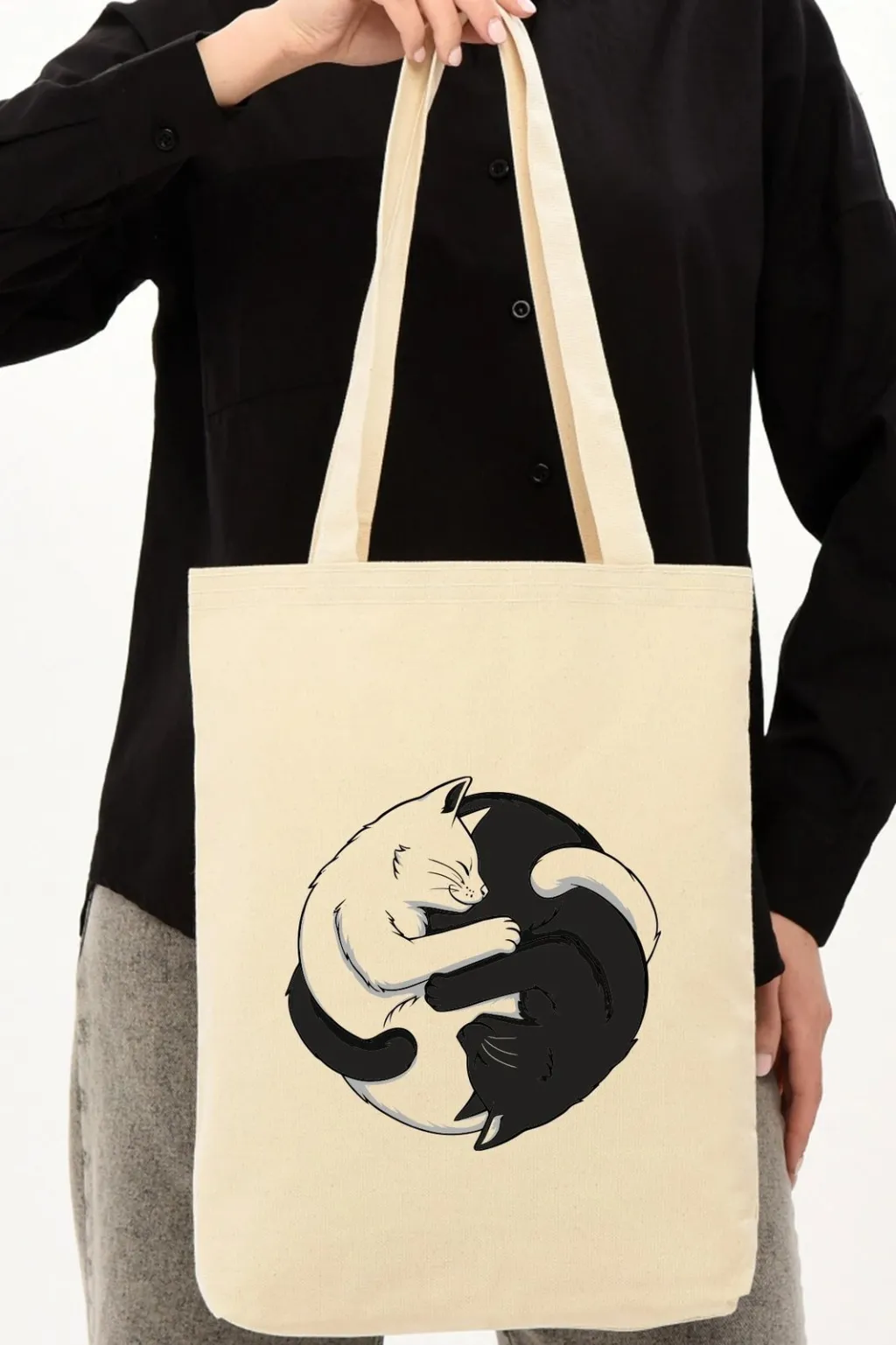 Çantë tote Zoozie Bags, krem, 1227 - 1