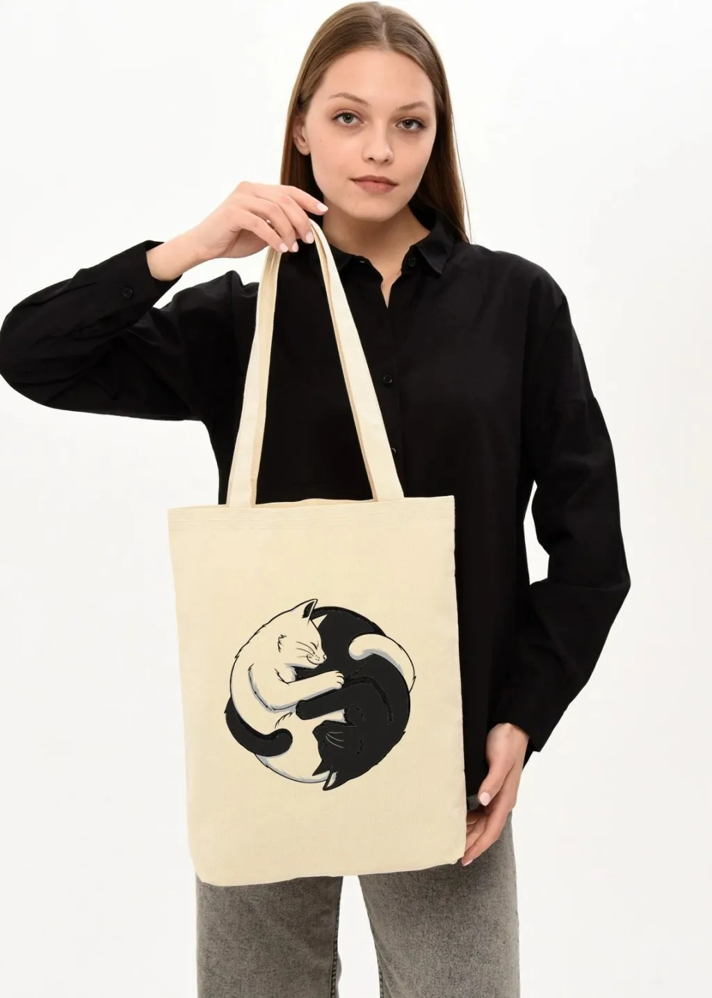 Çantë tote Zoozie Bags, krem, 1227 - 2