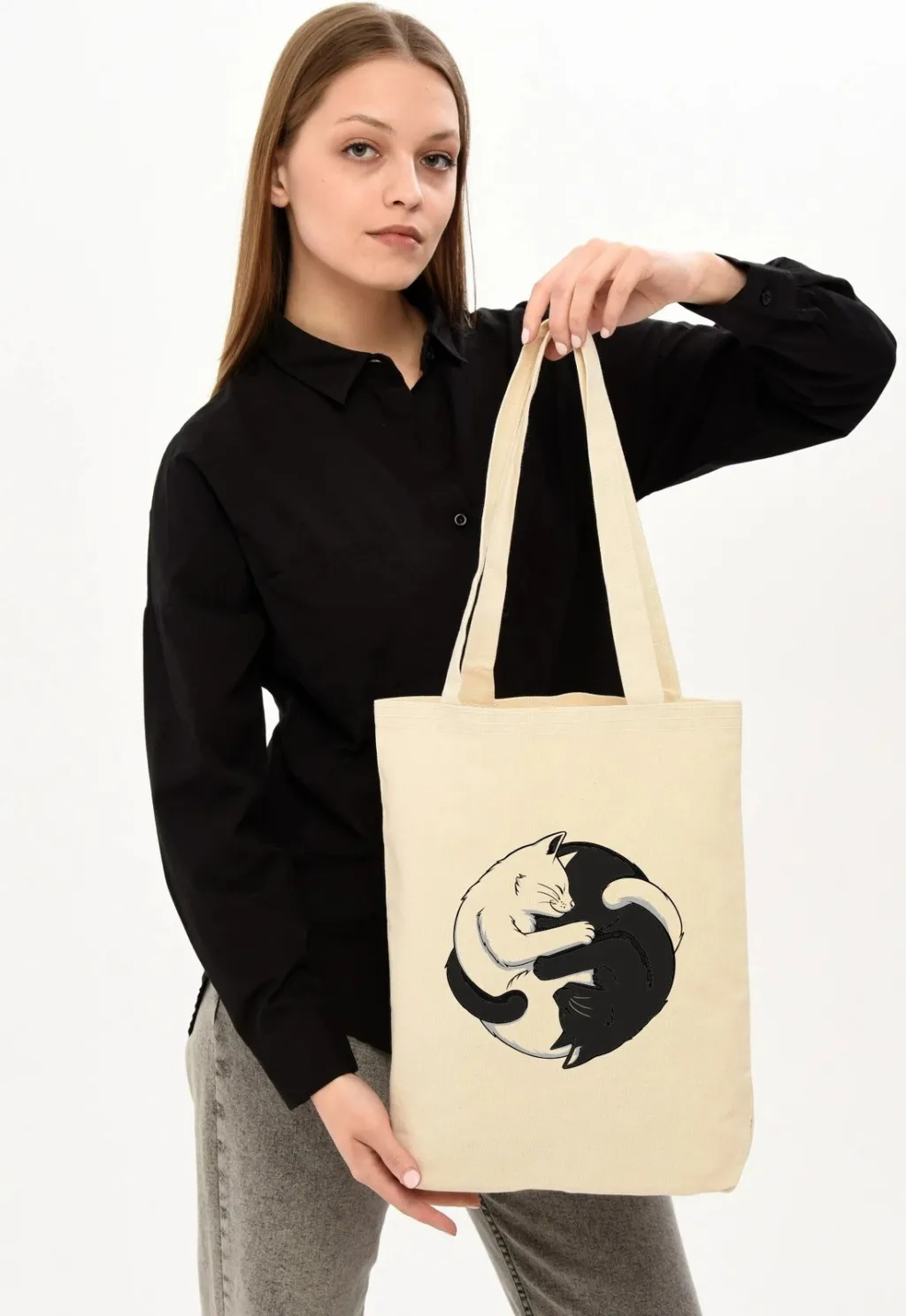 Çantë tote Zoozie Bags, krem, 1227 - 3