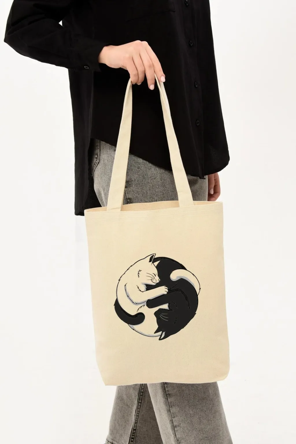 Çantë tote Zoozie Bags, krem, 1227 - 4