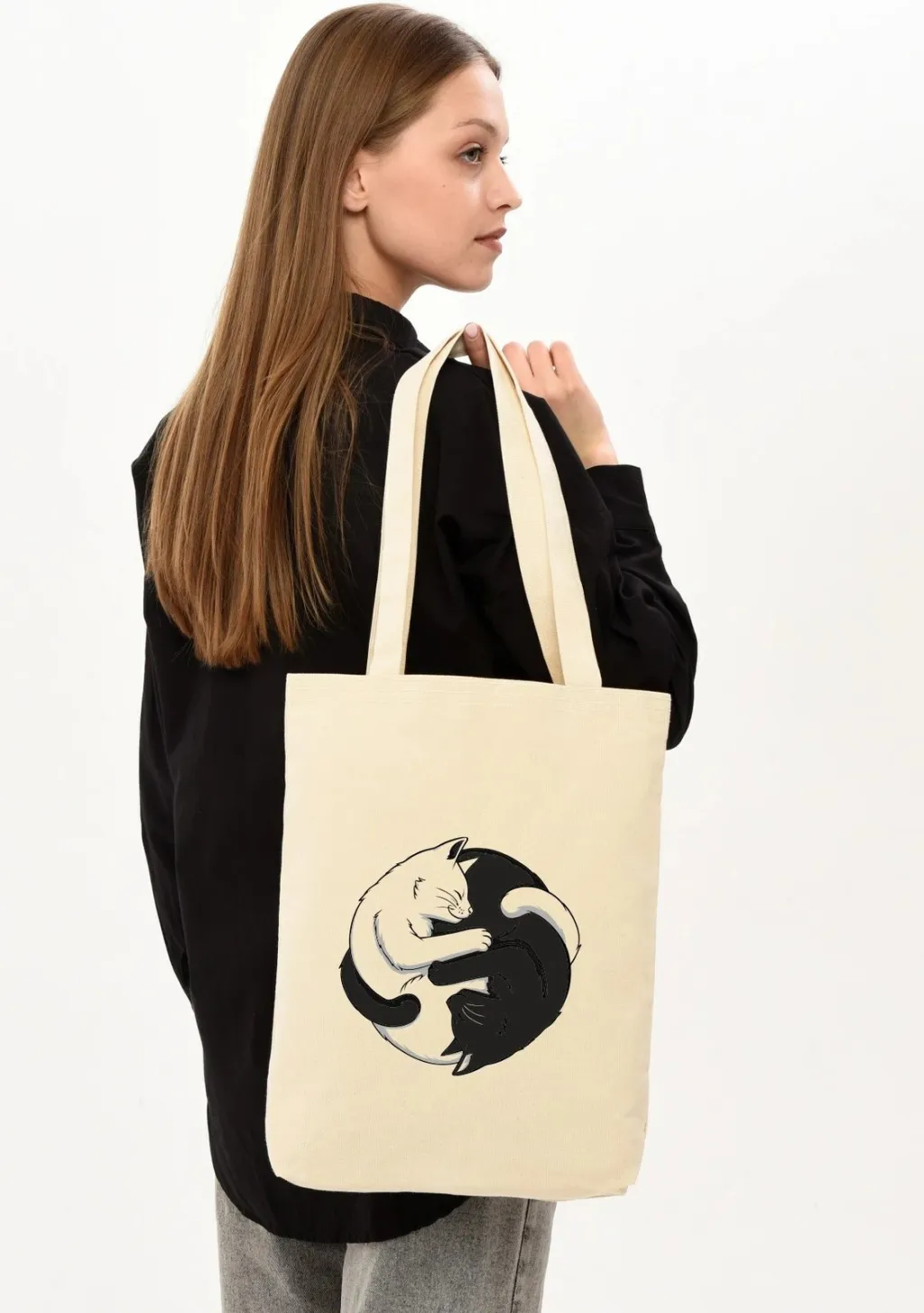 Çantë tote Zoozie Bags, krem, 1227 - 6