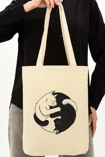 Çantë tote Zoozie Bags, krem, 1227