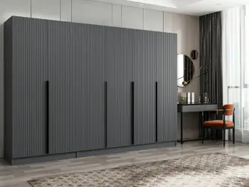 Dollap për dhomë gjumi, ngjyrë antracit, Skye Decor Kale Plus - 7776
