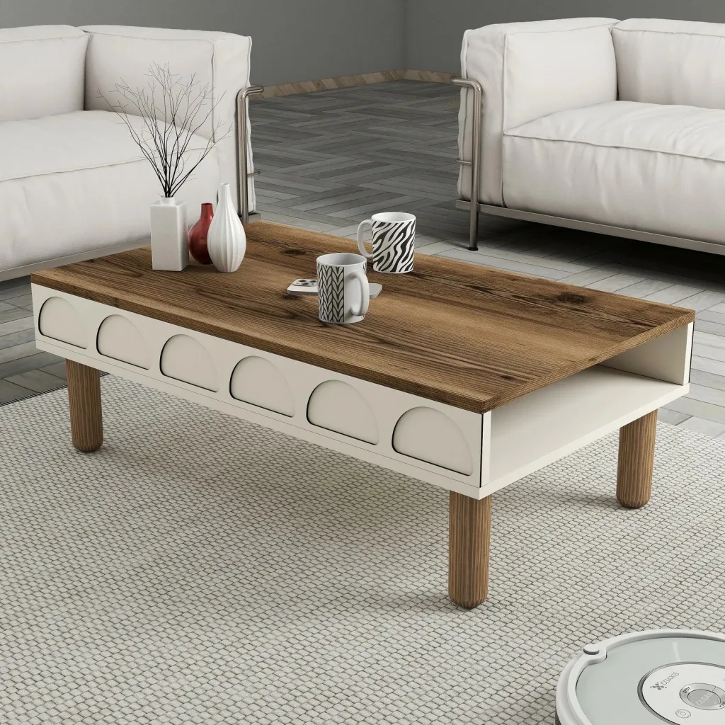Tavolinë kafeje Skye Decor, Bohem 853, krem - 1