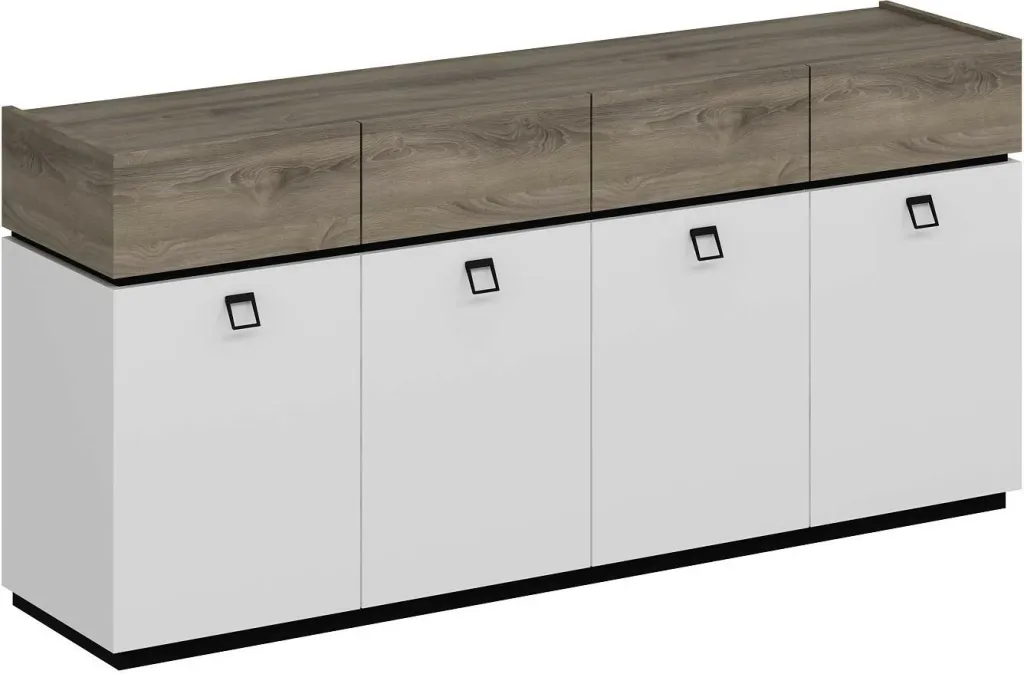 Konsol Skye Decor, Zara, e bardhë, e zezë - 5