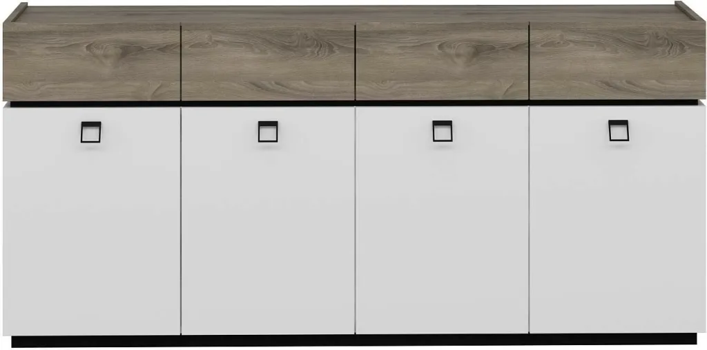 Konsol Skye Decor, Zara, e bardhë, e zezë - 6