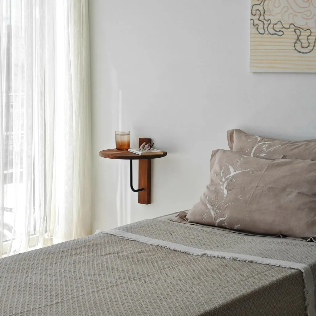 Raft muri Skye Decor, Reve, ngjyrë geshtenjtë, e zezë - 3
