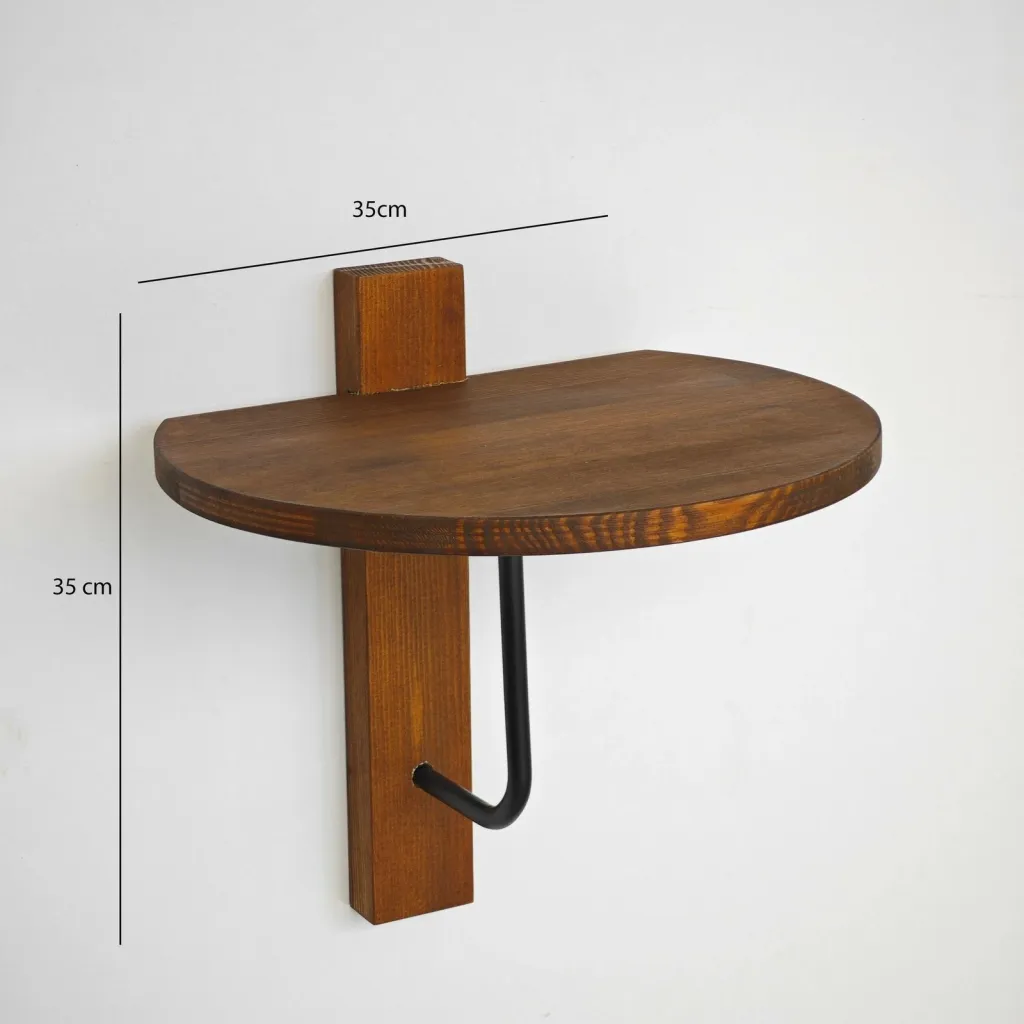 Raft muri Skye Decor, Reve, ngjyrë geshtenjtë, e zezë - 7