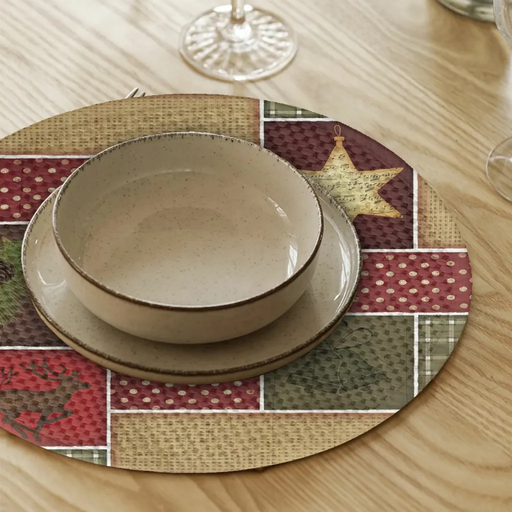 Set nënshtruesish tavoline Hermia Concept, shumëngjyrësh, 4 copë, 37cm - 2