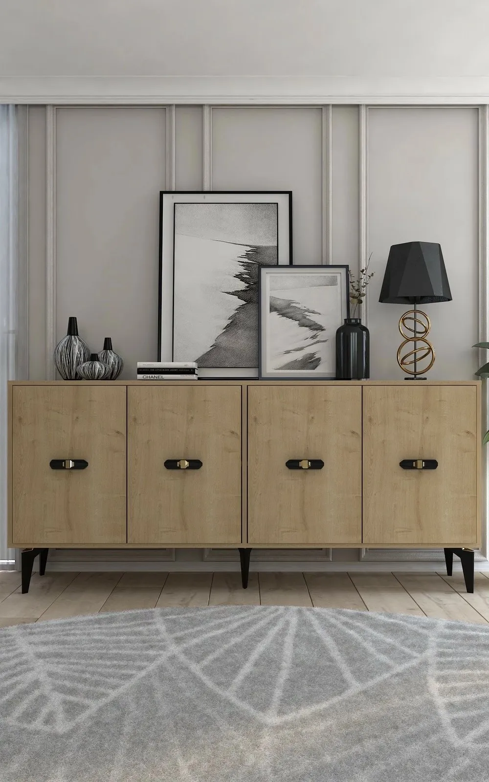 Konsol Sapphire Oak, Skye Decor, Fly - 1
