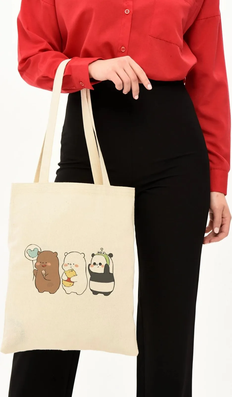 Çantë tote Zoozie Bags, krem, 1021 - 3