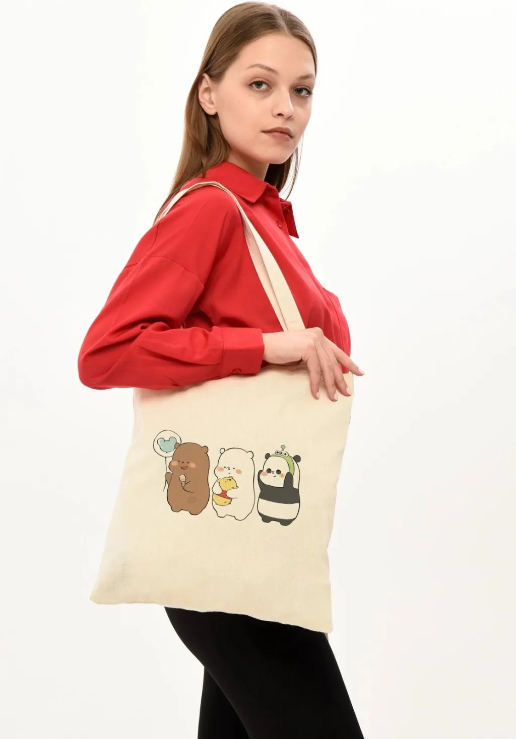 Çantë tote Zoozie Bags, krem, 1021 - 5