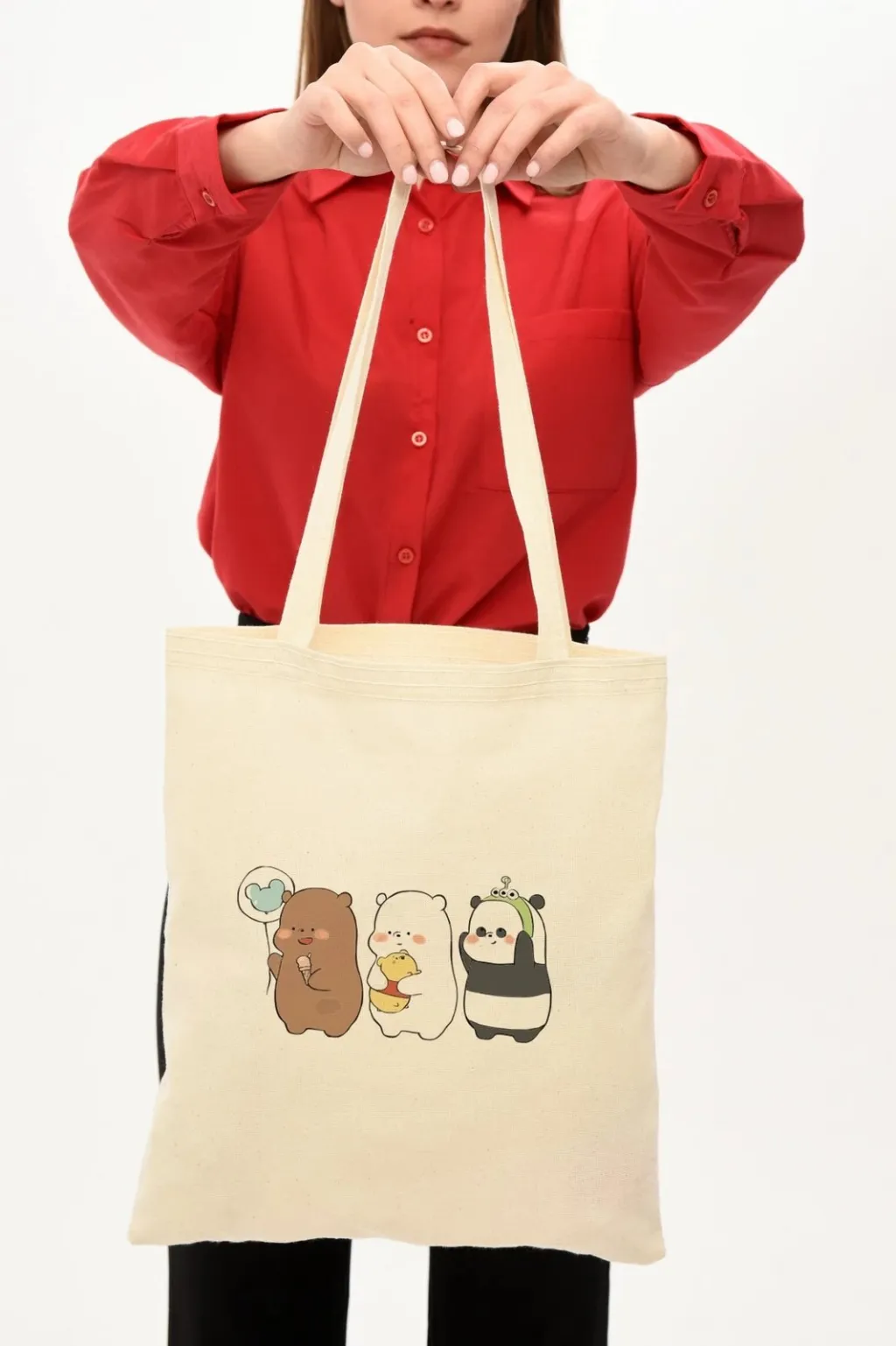 Çantë tote Zoozie Bags, krem, 1021 - 8