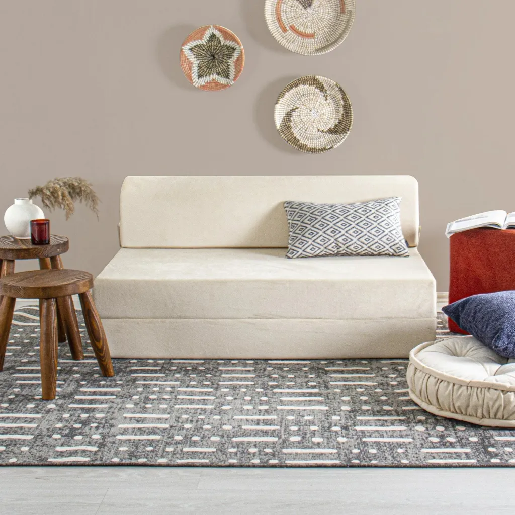 Divan-krevat dy ulëse, kadife bezhë, Atelier del Sofa, Magic - 2