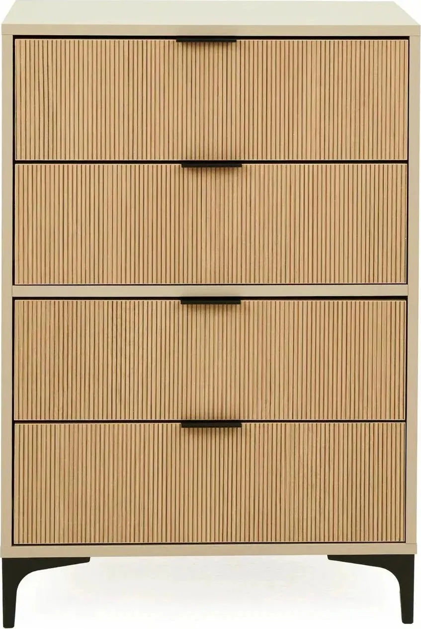 Komodë Skye Decor, Tuval 074, ngjyrë lis dhe Desert, 70x100x40cm - 3