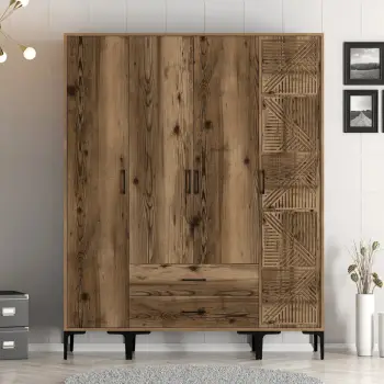 Dollap garderobe, ngjyrë arre, Skye Decor, Kumsal STP