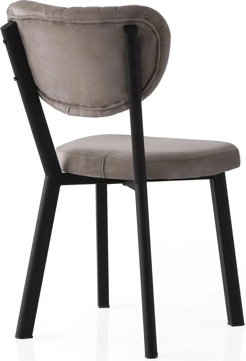 Set karrigesh (2 copë), ngjyrë e zezë dhe mink, Skye Decor, Beta - 834 V2 - 3