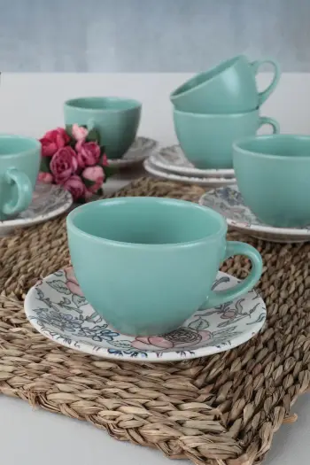 Set filxhanësh çaji (12 copë), Hermia Concept, TC048012F14MAJ66D00MATT300