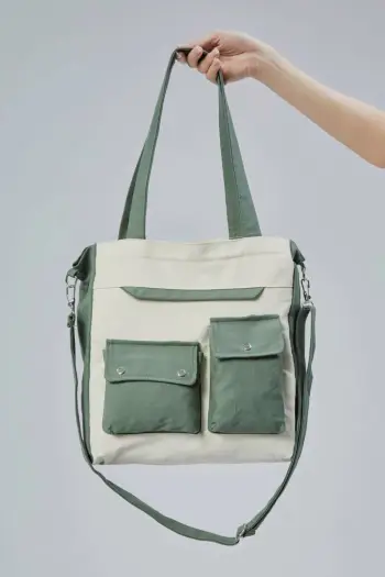 Çantë tote Zoozie Bags, e gjelbër, 2355
