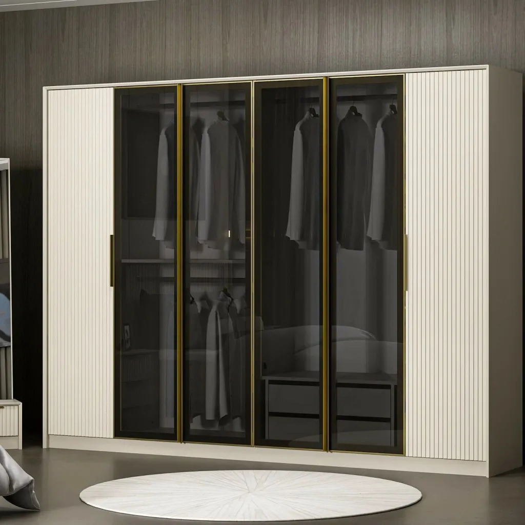 Dollap Skye Decor, ngjyrë e bardhë, ari, fume, Luxe - 7937 - 2