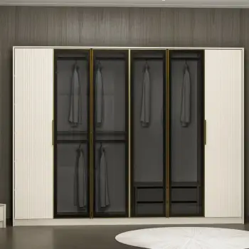 Dollap Skye Decor, ngjyrë e bardhë, ari, fume, Luxe - 7937