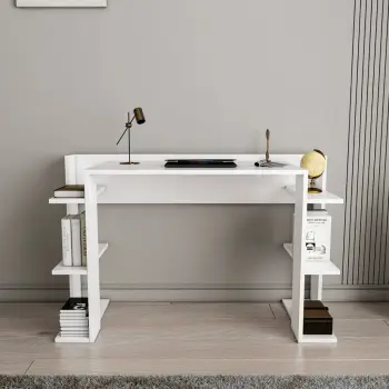 Tavolinë pune për studim Skye Decor, çinar - e bardhë