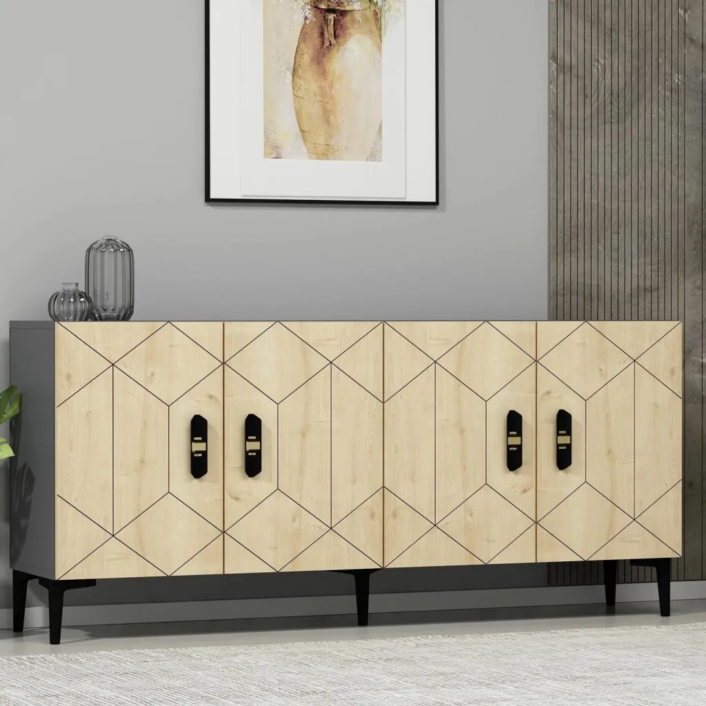 Konsol Skye Decor, Cross KB150, antracit, lisi safir - 2