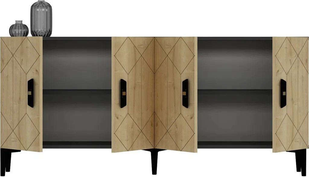 Konsol Skye Decor, Cross KB150, antracit, lisi safir - 4