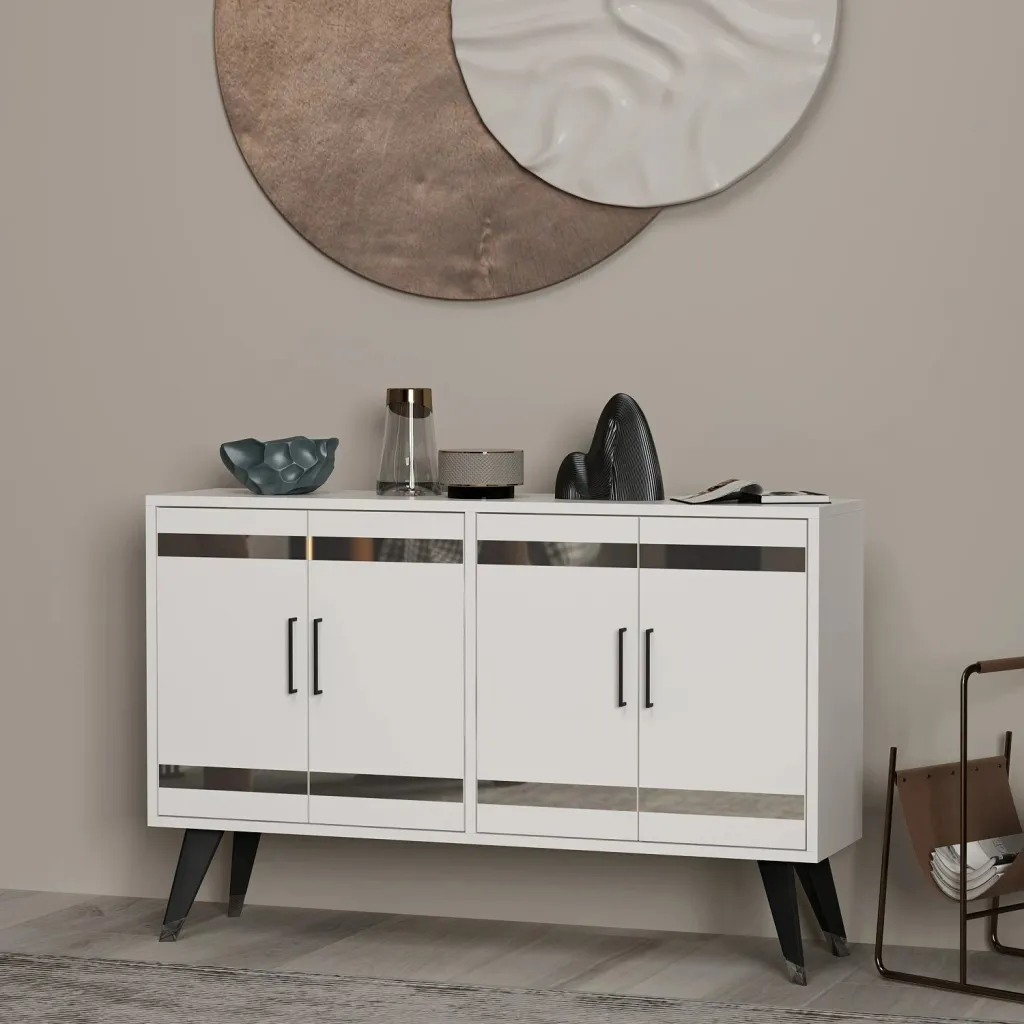 Komodë TV, e bardhë, Skye Decor, İlda - 1