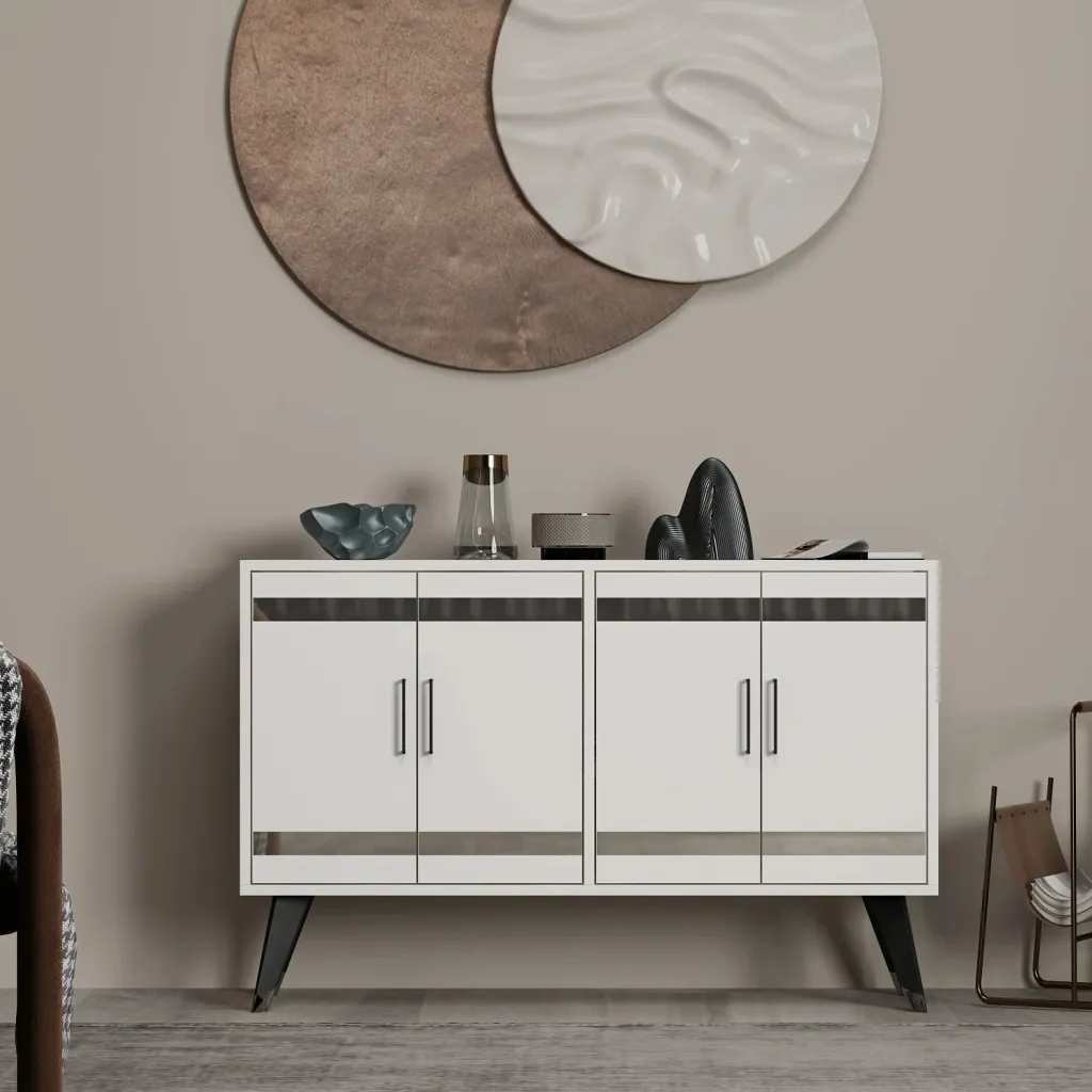 Komodë TV, e bardhë, Skye Decor, İlda - 2