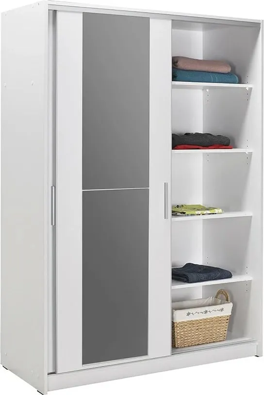 Dollap për rroba, ngjyrë e bardhë, Hanah Home, SWD-512-BB-2 - 11