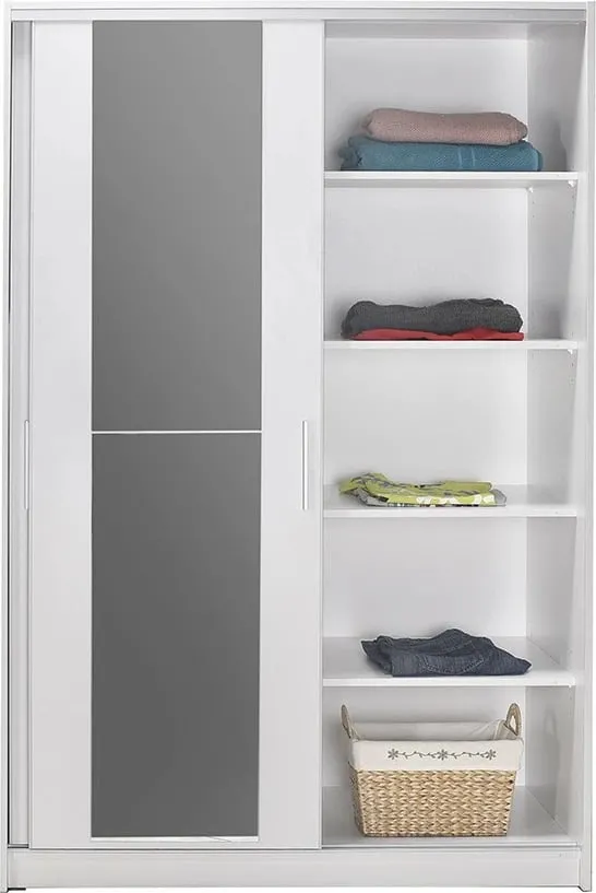 Dollap për rroba, ngjyrë e bardhë, Hanah Home, SWD-512-BB-2 - 15