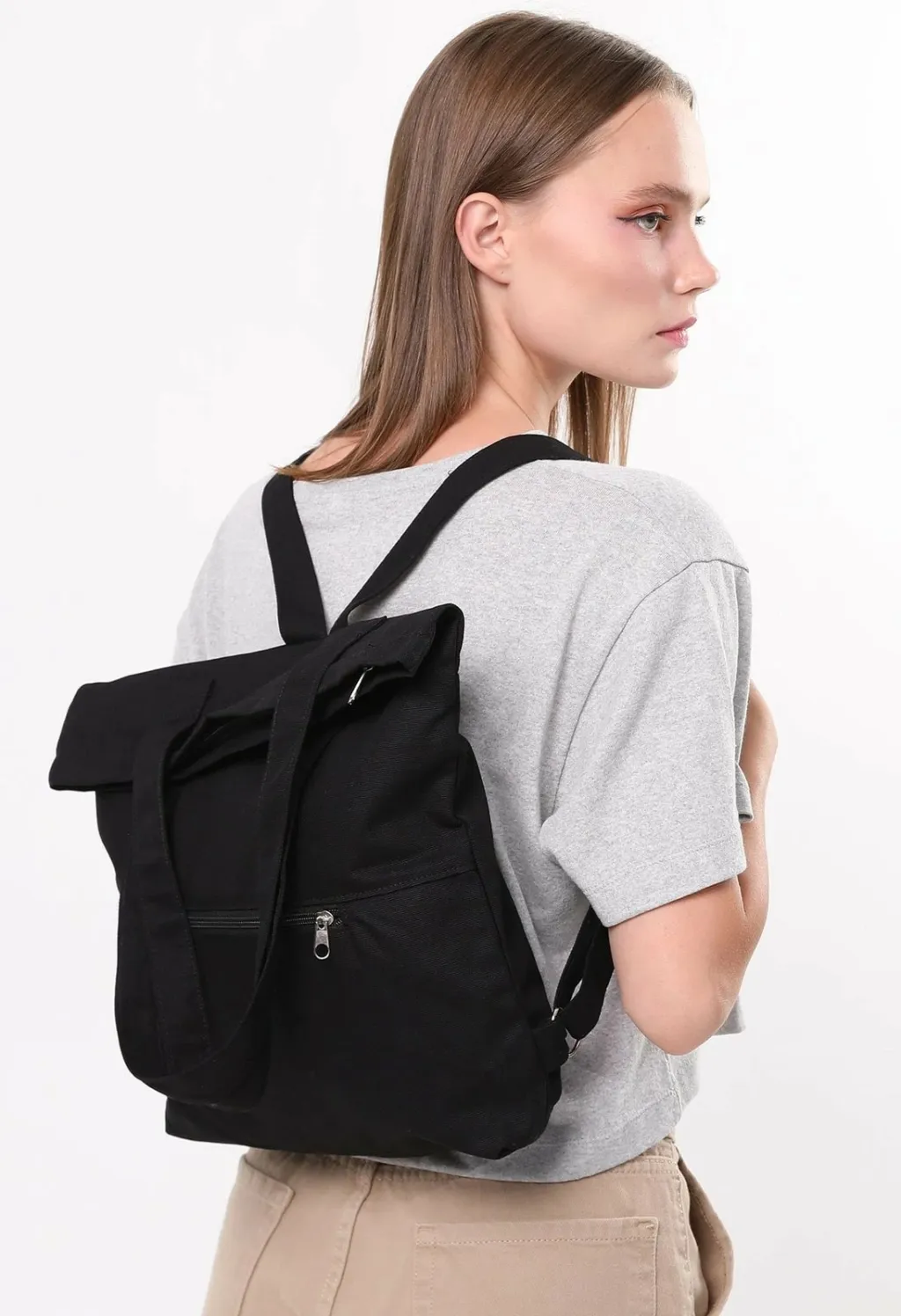 Çantë tote Zoozie Bags, e zezë, 35x40x8cm - 2