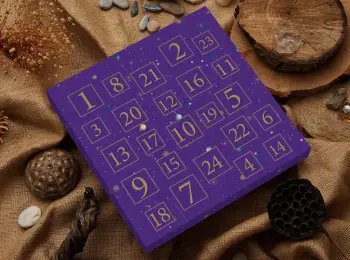 Kalendar advenit Elika Silver, përzierje charms, argjend dhe ar, 31x32x4cm, set