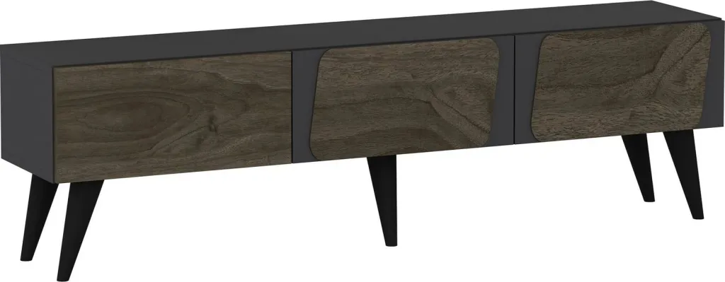 Komodë TV Skye Decor, Veas, anthracite, walnut - 4