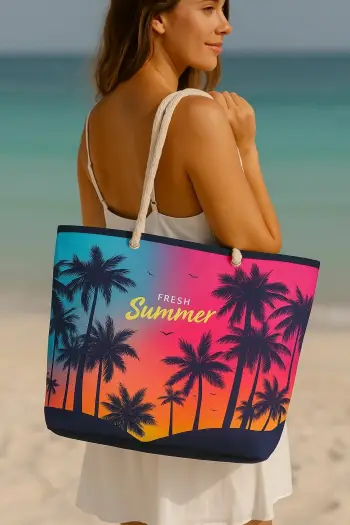 Çantë plazhi shumëngjyrëshe Zoozie Bags, YLC.PJ.049