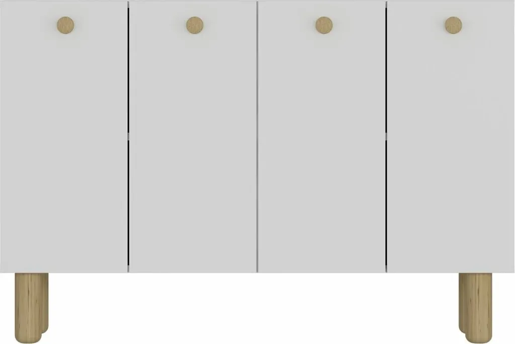 Konsol Skye Decor, Ilay Bohem, e bardhë, lisi safir - 3