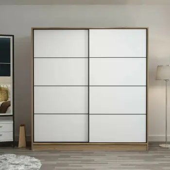 Dollap garderobe, ngjyrë dore, Skye Decor, 220x210x60 cm