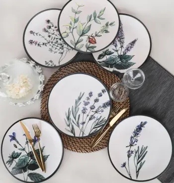 Set pjatash shërbimi, 6 copë, Hermia Concept, ST040406F022AMD3600MAS3T00