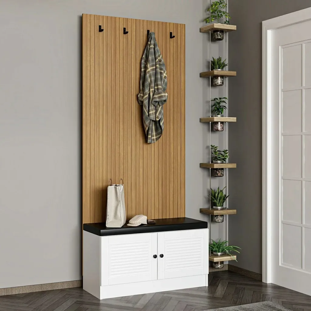 Stendë korridori Skye Decor, Noah, e bardhë, 90x210x35cm - 1