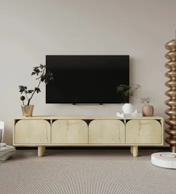 Komodë TV Skye Decor, ngjyrë lisi Sapphire Oak, Lazio