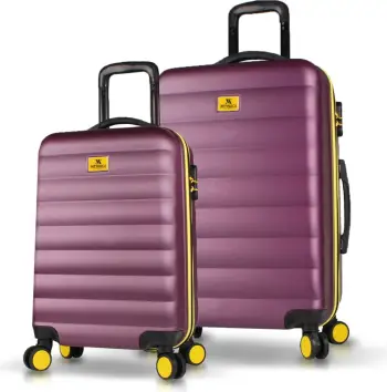 Set valixhesh (2 copë), Zoozie Bags, 6513, ngjyrë damson